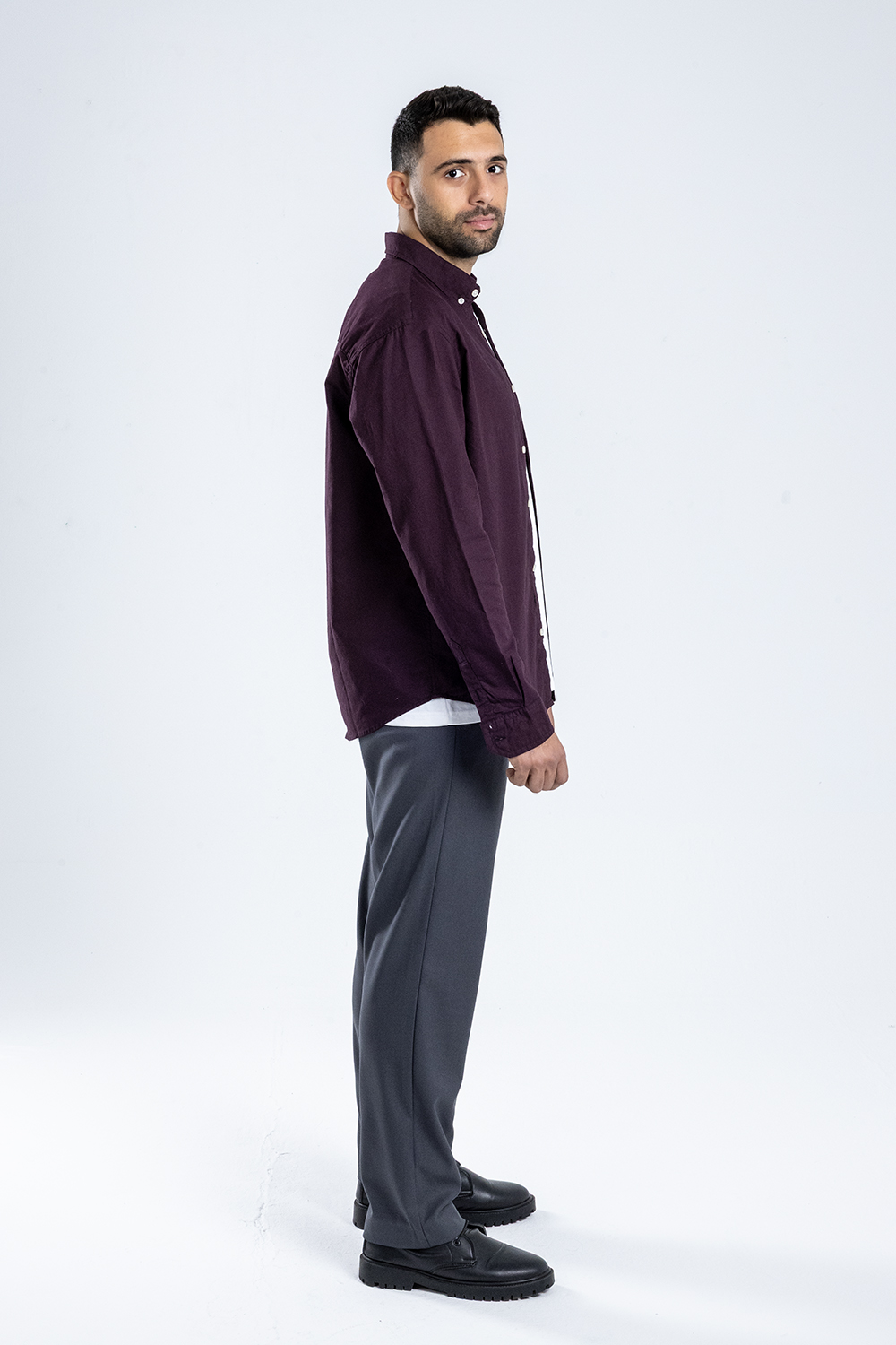 Button-up . Oxford shirt