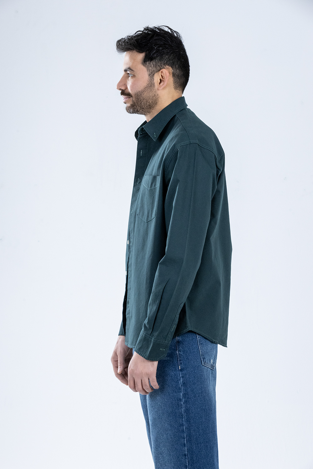 Button-up . Oxford shirt