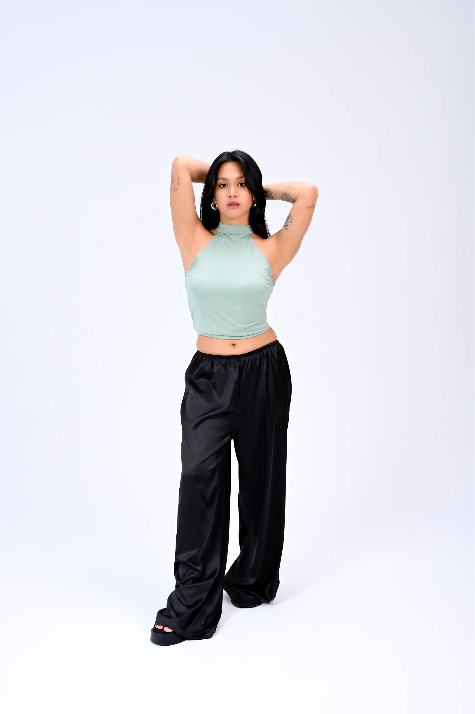 Silk pants (Black)