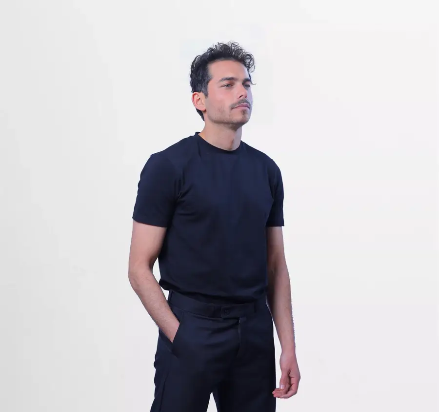 Black regular fit t-shirt