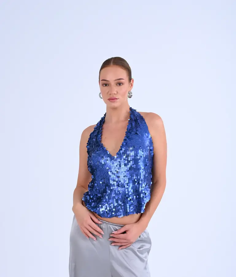 Sparkle backless top