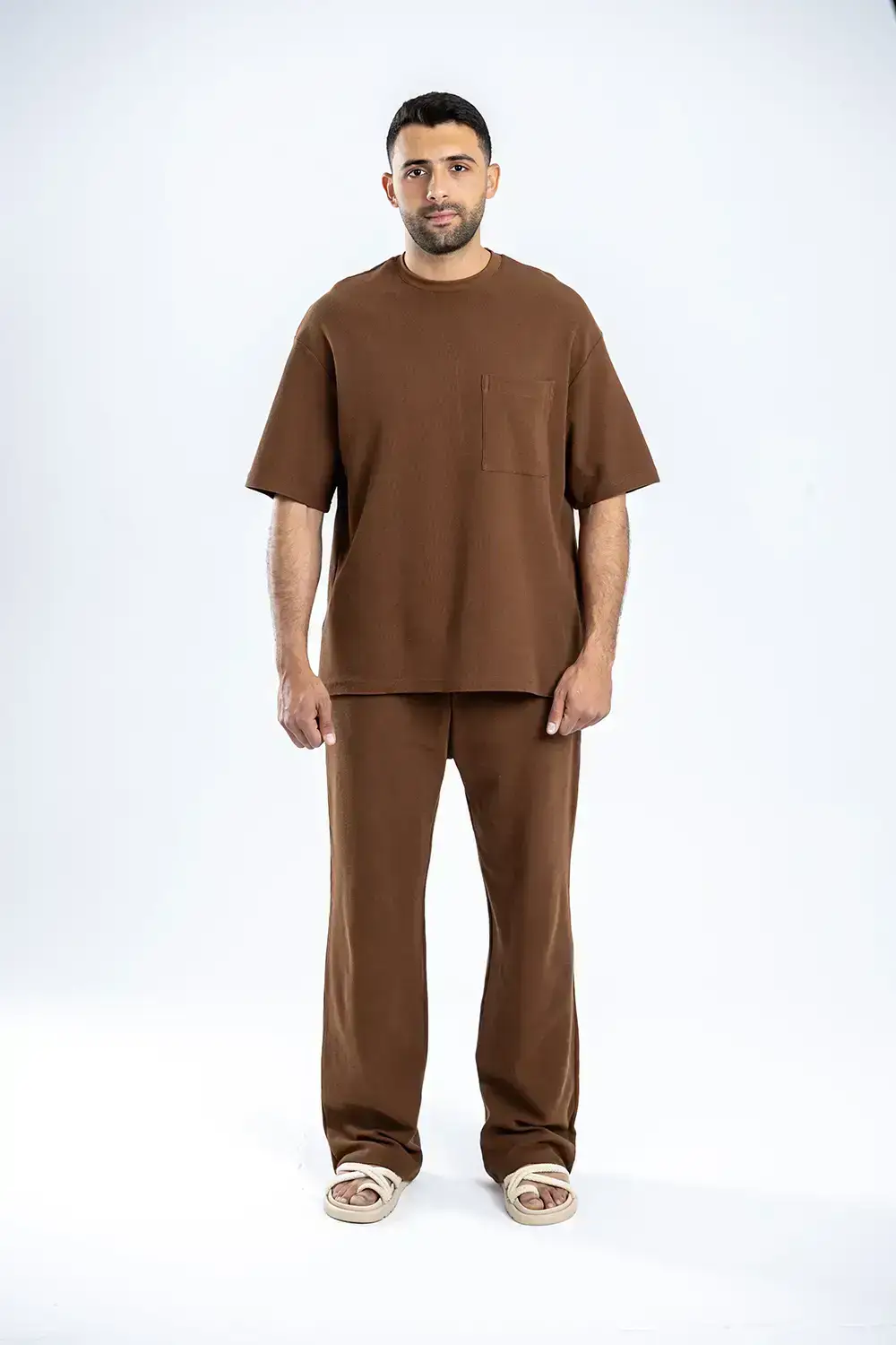 Brown truck suit