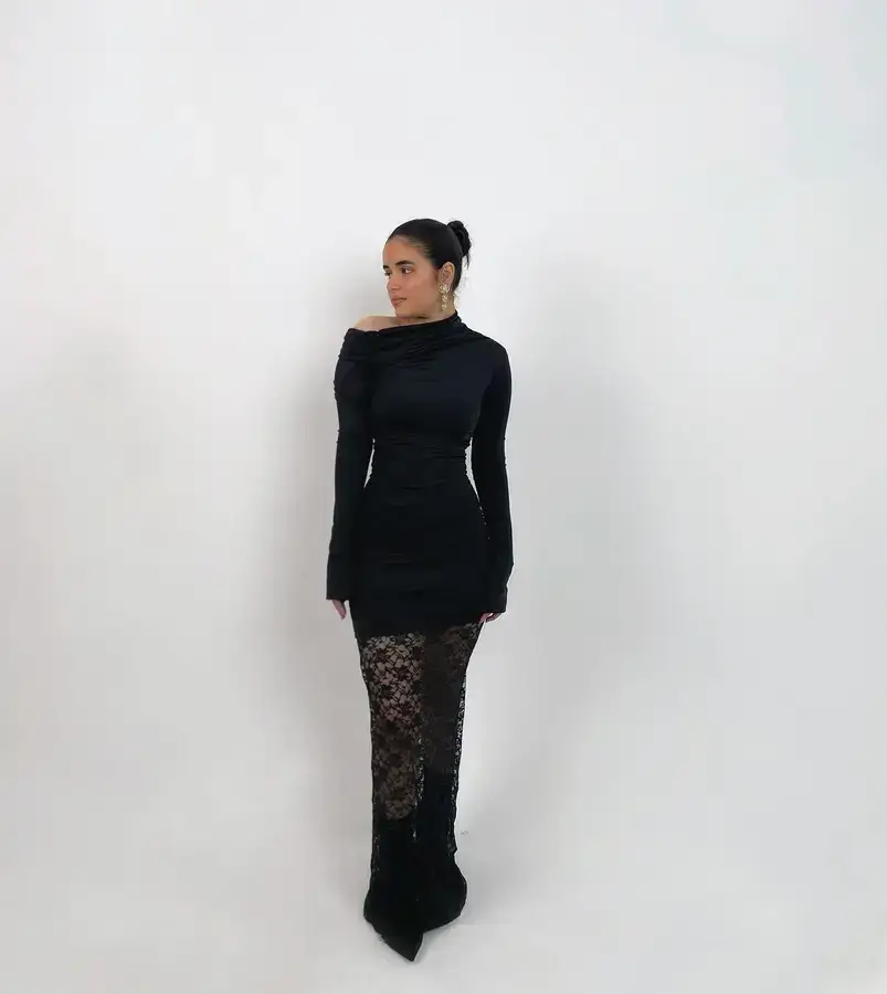 SCULPT ONE-SIDE SHORT DRESS