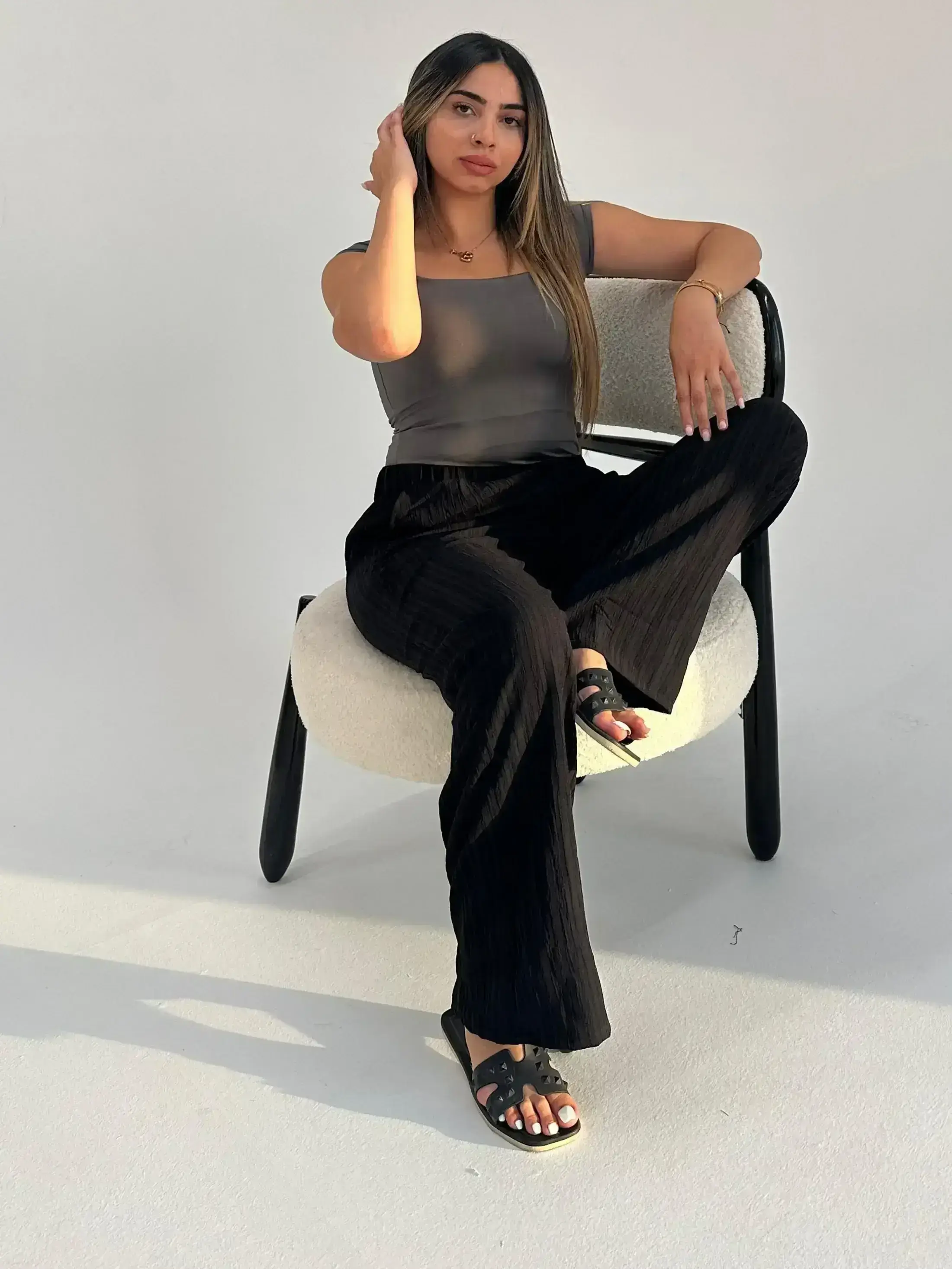 Grey Half Sleeve BodySuit