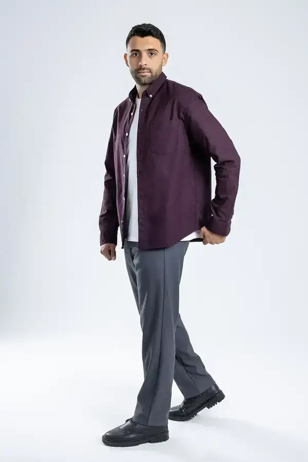 Button-up . Oxford shirt