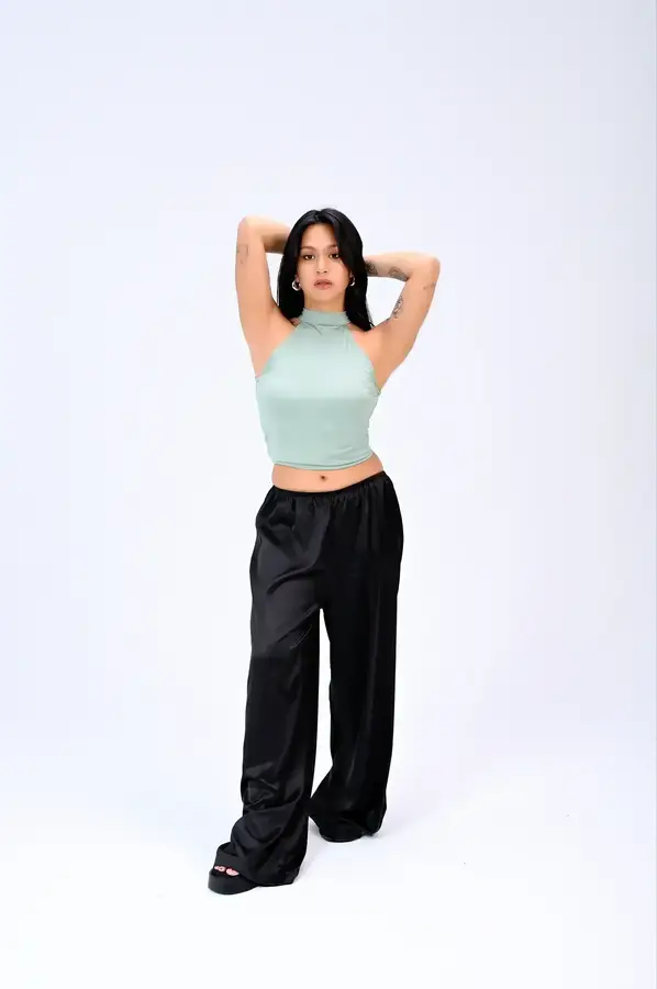 Silk pants (Black)