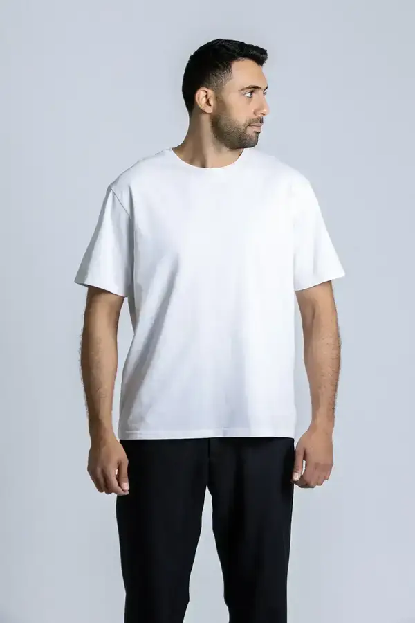 WHITE HEAVY WEIGHT T-SHIRT